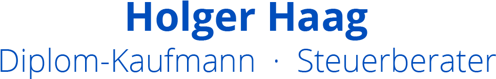Holger Haag Diplom-Kaufmann · Steuerberater